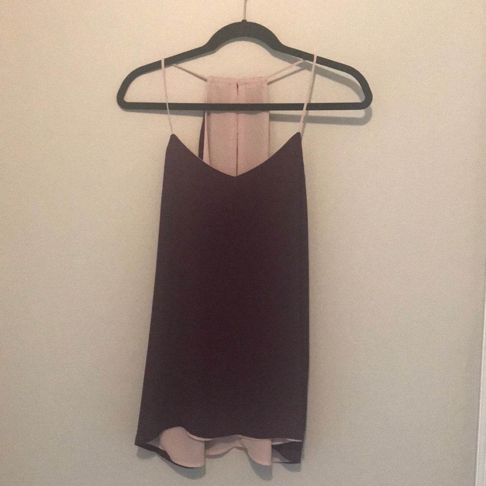 Reversible tank top dark purple/light violet
